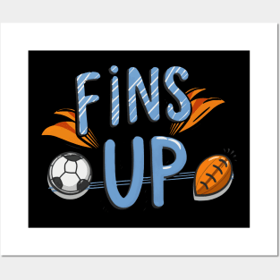 fins up Posters and Art